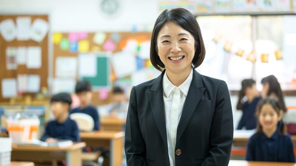 woman teaching classroom